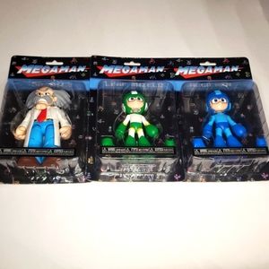 Megaman 3 piece figure Lot *Vintage+Rare*